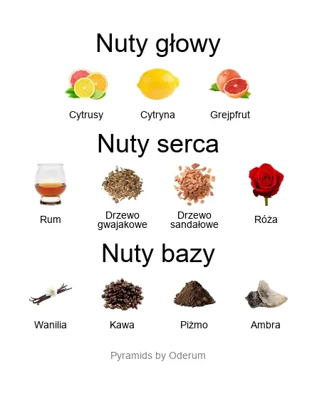 Xerjoff Uden ekstrakt perfum - piramida zapachów